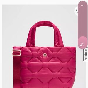 Lululemon Athletica Pink Quilted Tote